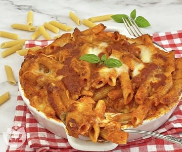 Baked ziti with sausage