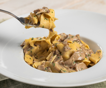 Homemade Pappardelle with Porcini Mushrooms