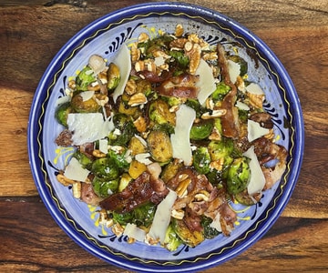 Brussels sprouts with bacon