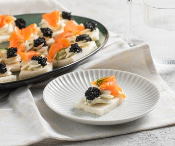 Caviar canapés