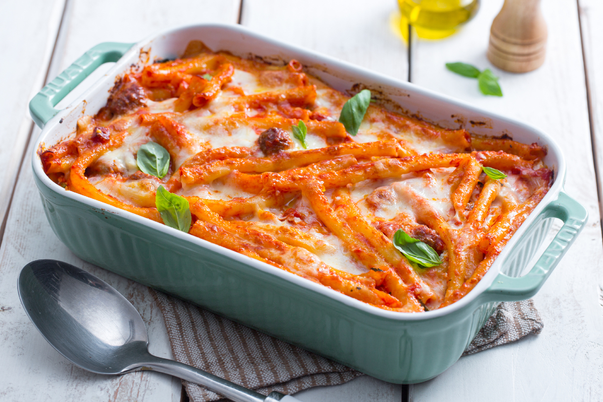 Baked Ziti (clean out the fridge recipe)