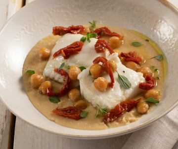 Cod with Chickpea Puree