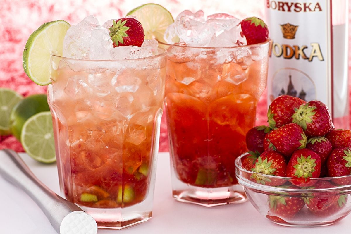 Strawberry Caipiroska