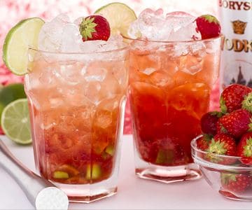 Strawberry Caipiroska