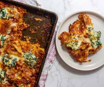 Sheet Pan Layerless Lasagna