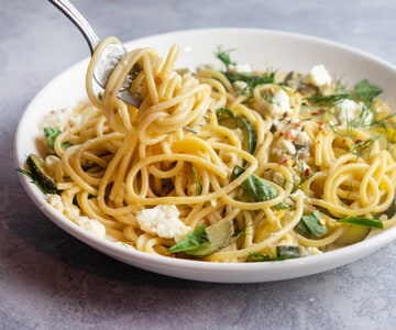 Lemon Zucchini Spaghetti