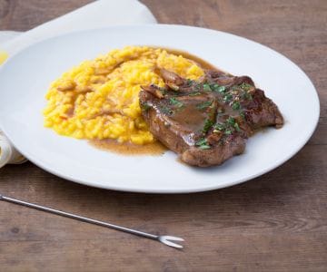 Ossobuco alla Milanese with Yellow Risotto