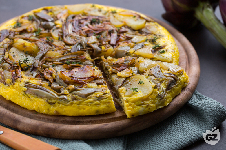 Potato and Artichoke Frittata