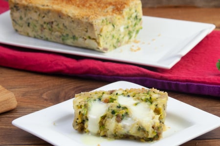 Zucchini Gateau with Melting Heart