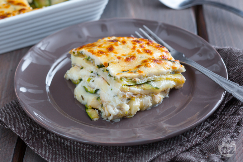 White Zucchini Parmigiana