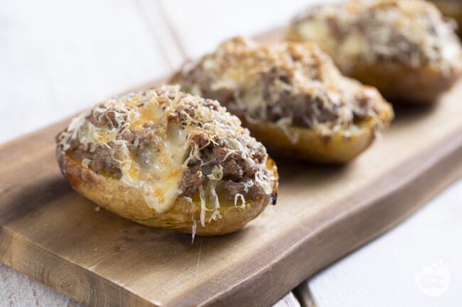 Patate Ripiene al Forno (Stuffed Baked Potatoes)