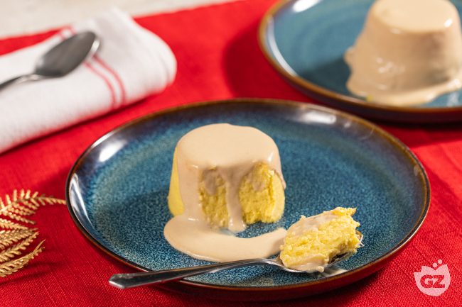 Leek flan with anchovy sauce - Italian recipes by GialloZafferano