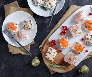Trio of canapés