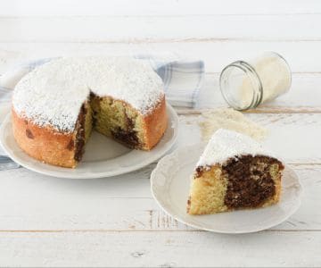 Soft Coconut and Chocolate Cake