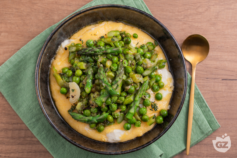 Polenta with Spring Vegetables