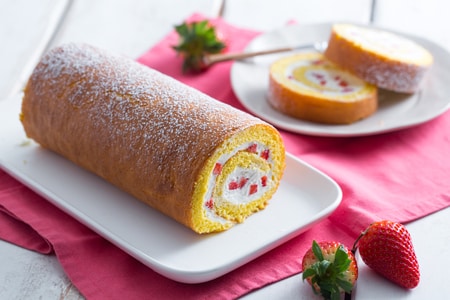 Strawberry and Cream Roll