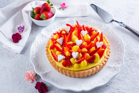 Strawberry Tart with Frangipane