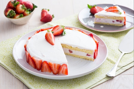 Ricotta and Strawberry Cake