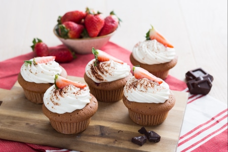 Strawberry and Chocolate Muffins