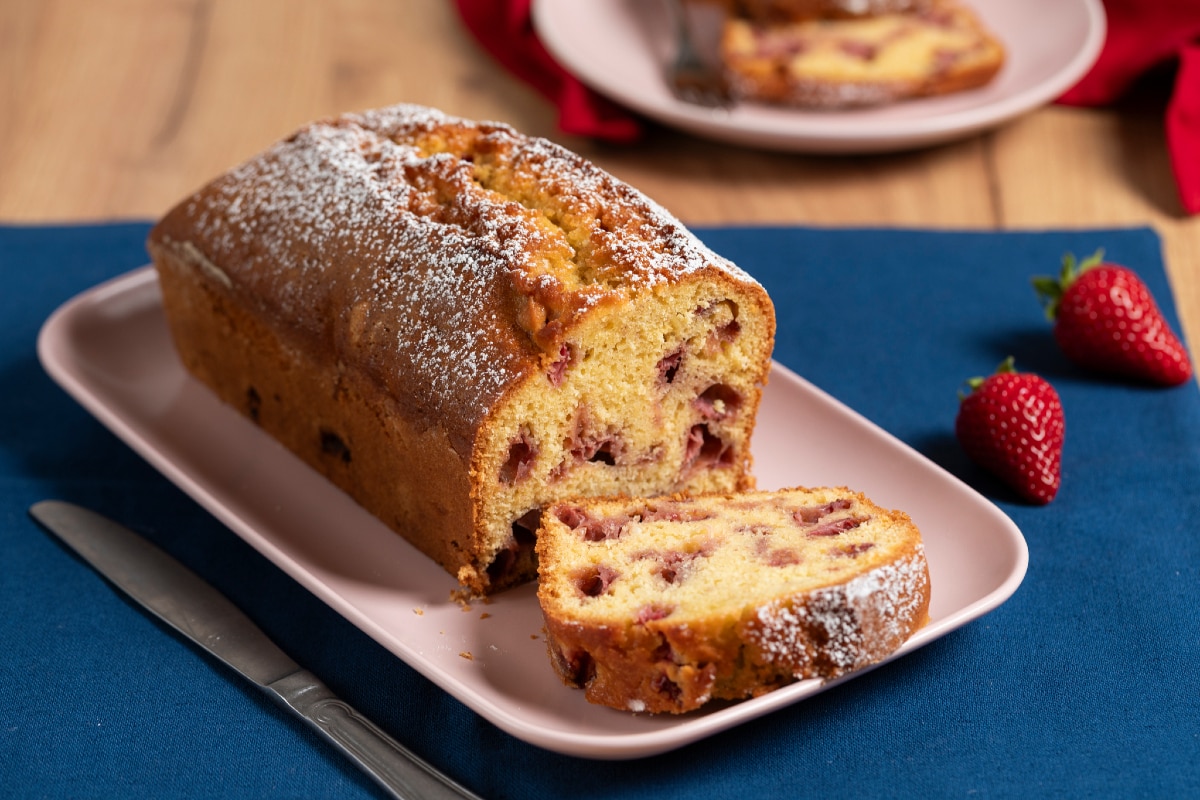 Strawberry and Coconut Pound Cake