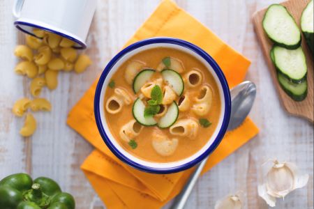 Cold Pasta with Gazpacho