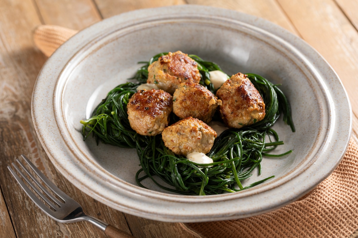 Meatballs with Agretti