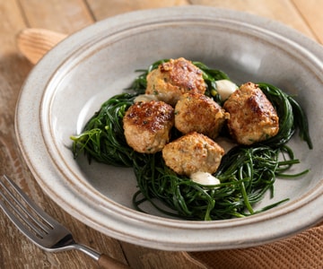 Meatballs with Agretti