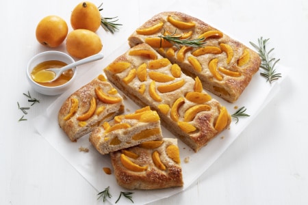 Flatbread with Loquats and Rosemary