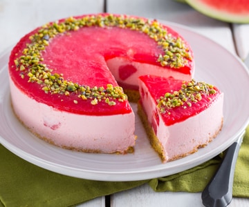 Modern Watermelon and Pistachio Cake