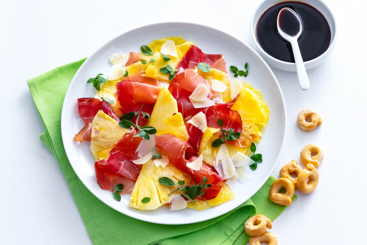 Pineapple and Speck Carpaccio