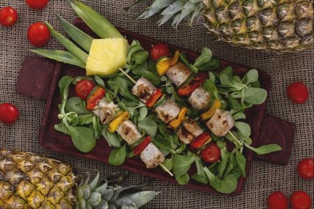Marinated Pineapple Skewers