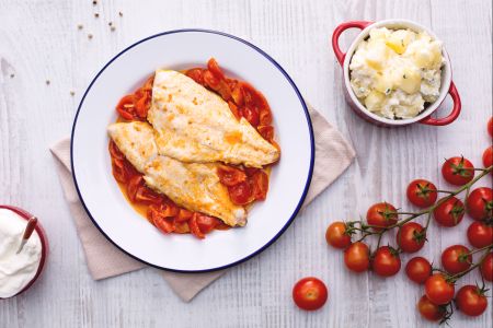 Stewed Sea Bream with Potato Side Dish