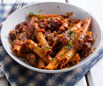 Pasta with Galician Octopus