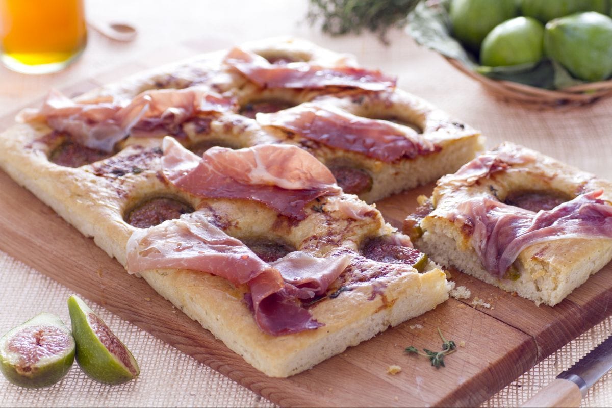 Focaccia with Prosciutto and Figs