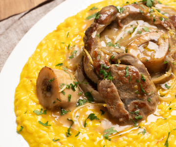 Saffron Risotto with Ossobuco