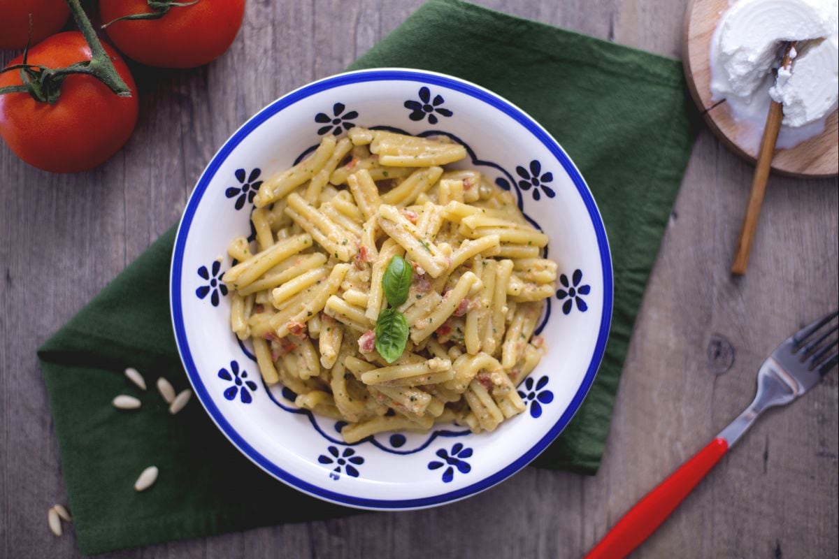 Casarecce with Sicilian pesto