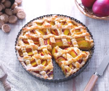 Peach and Amaretti Tart