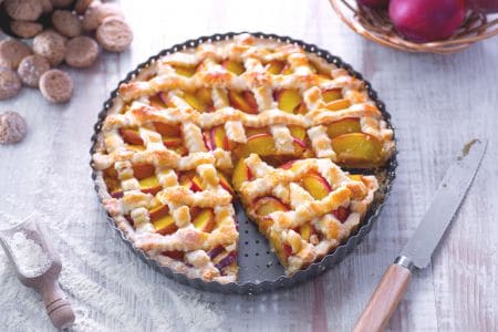 Peach and Amaretti Tart