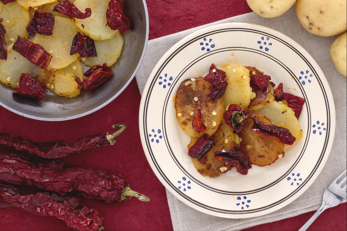Potatoes and Crunchy Peppers