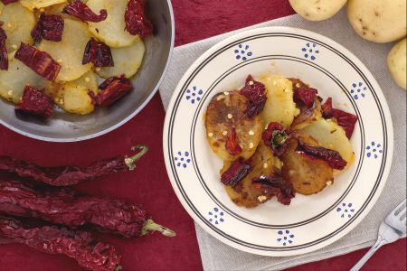 Potatoes and Crunchy Peppers