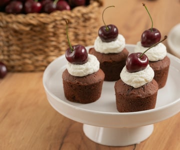 Chocolate and Cherry Cupcake