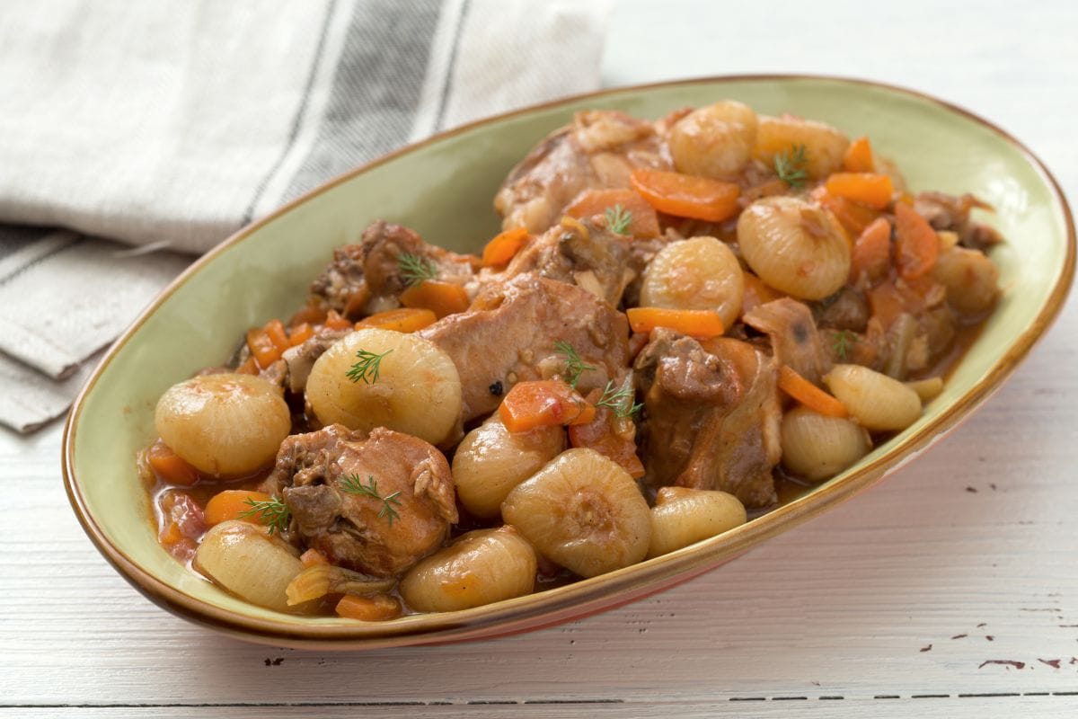 Sweet and sour rabbit stew