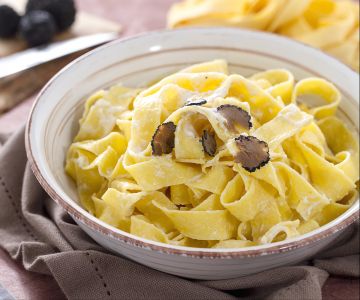 Pappardelle with Truffle and Mascarpone Cream