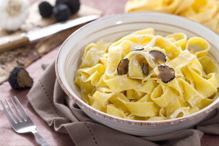 Pappardelle with Truffle and Mascarpone Cream