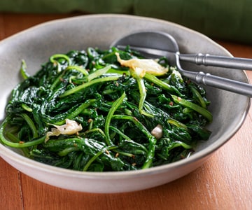 Chard in the pan