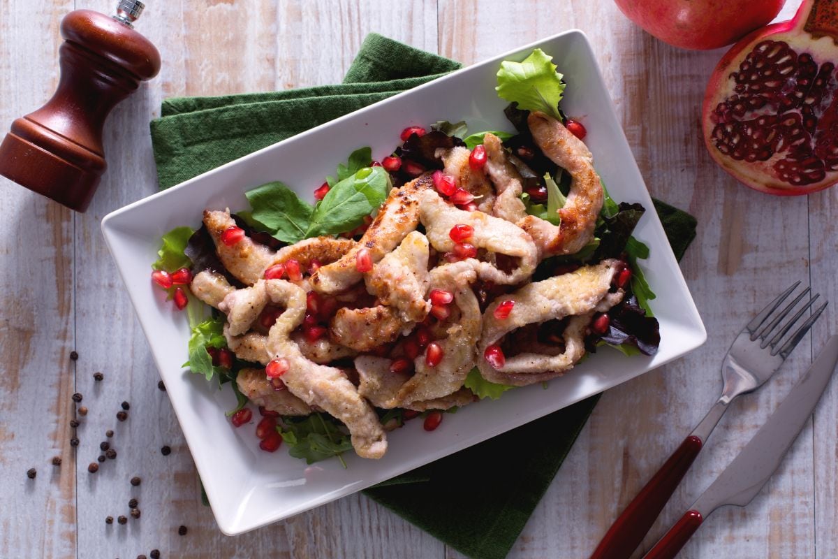 Pomegranate Chicken Strips