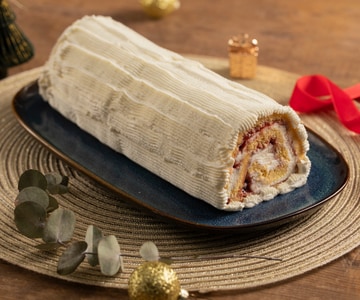 Yule log of pandoro