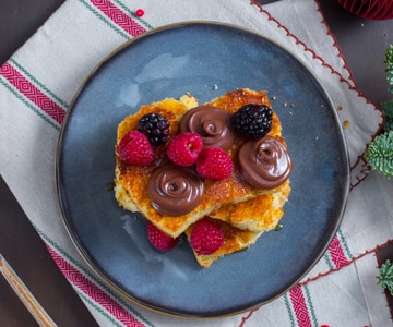 Pandoro French toast with Nutella®