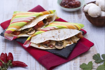 Mushroom Quesadillas