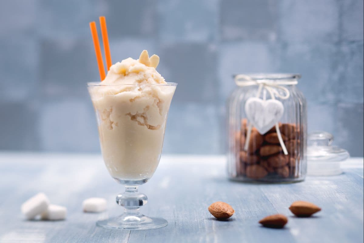 Almond granita